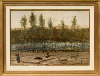 César DE COCK (1823-1904)
Glaneurs sur le...