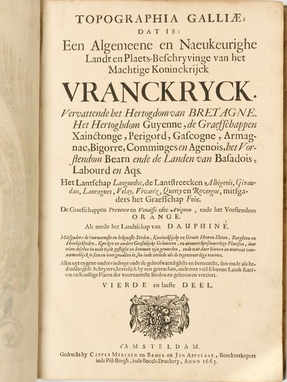 Casper Meriaen, Broer en Jan Appelaer, Topographia...