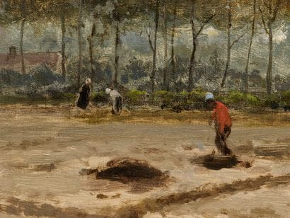 César DE COCK (1823-1904)
Glaneurs sur le...