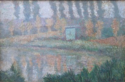 P.N. de KESSEL (XXe)
Cabane verte en bord...
