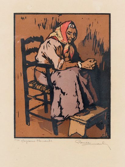 Roméo DUMOULIN (1883-1944)
Paysanne flamande....