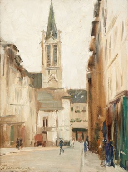 Alexandre DENONNE (1879-1953)
Vue de l'église...