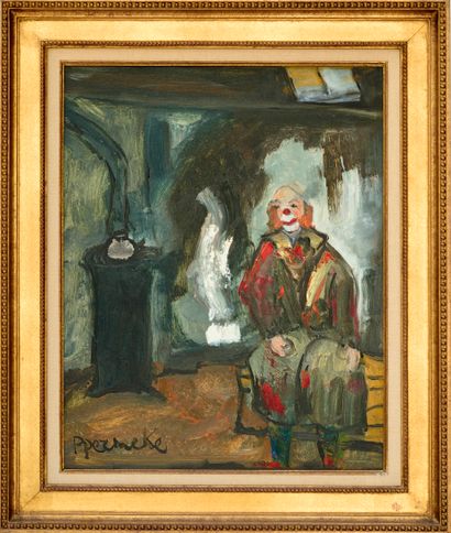 Paul PERMEKE (1918-1990).
 Le repos du clown....