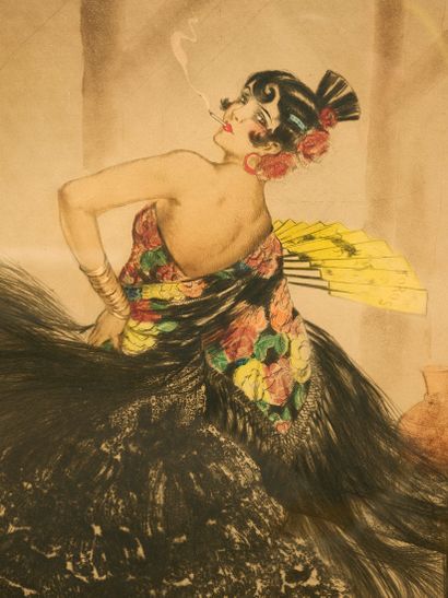 Louis ICART (1888-1950)
Carmen. Gravure en...