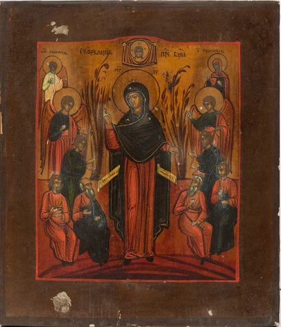 Vierge consolant les affligés - Icône Russe...