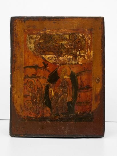 Le prophète Elie - Icône Russe - Tempera...