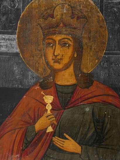 Saint Barbara - Russian Icon - Tempera on...