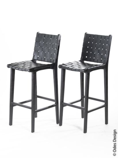 Olivier De Schrijver (◦1958)
Paire de tabourets...