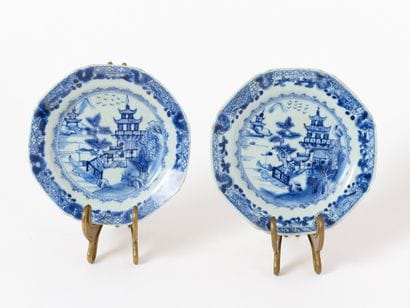 18th-century China
Pair of octagonal plates...