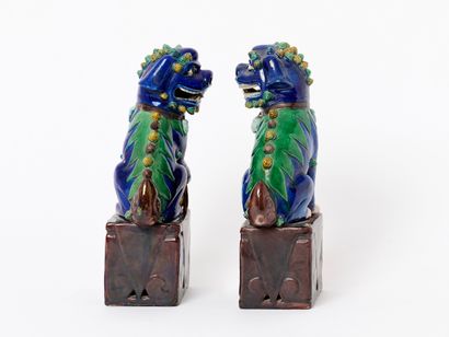 Late Qing Dynasty, China
Pair of Buddhist...