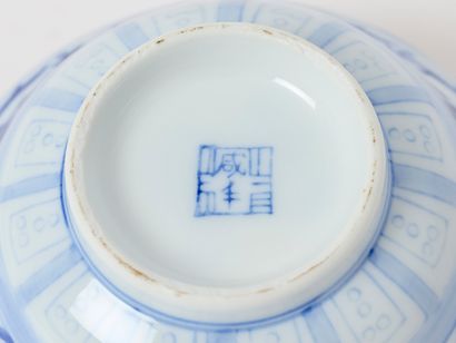 China - Apocryphal Xianfeng (咸丰) Mark 
White-and-blue...
