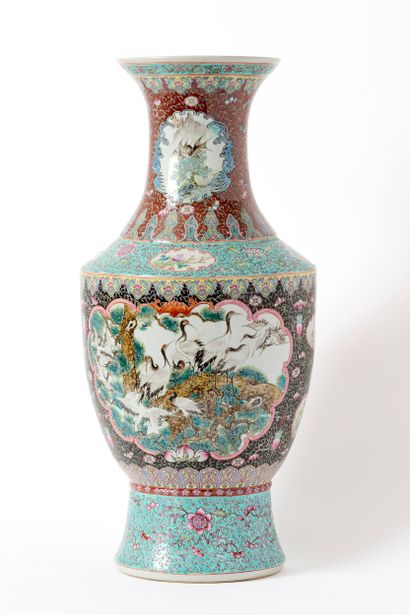 China, 20th century
Large polychrome porcelain...
