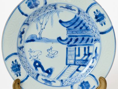 China - Kangxi Period 
Pair of plates with...