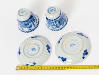 China - Kangxi Period
Pair of blue-and-white...