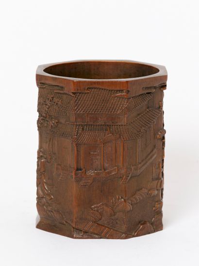 Late Qing Dynasty, China - Bitong
Octagonal...