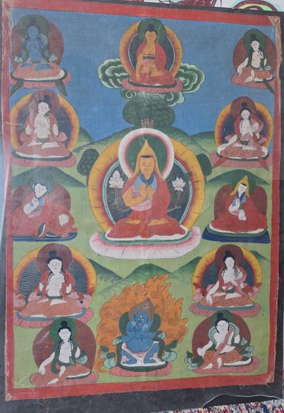 China - 19th-century Tibetan thangka
Lama...