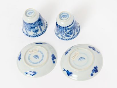 China - Kangxi Period
Pair of blue-and-white...