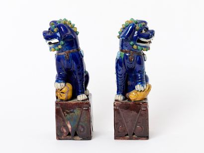 Late Qing Dynasty, China
Pair of Buddhist...