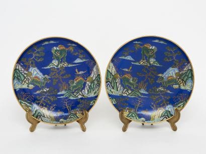 Early Republic-era China - Cloisonné Enamel
Pair...