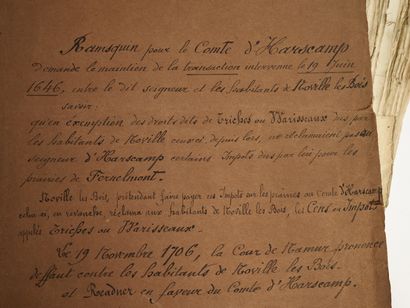 Manuscrits seigneuraux XVIIe et XVIIIe
Archives...