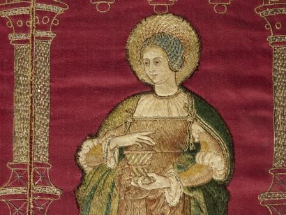 Fragment d'orfroi (chasuble) XVIe siècle
Saint...