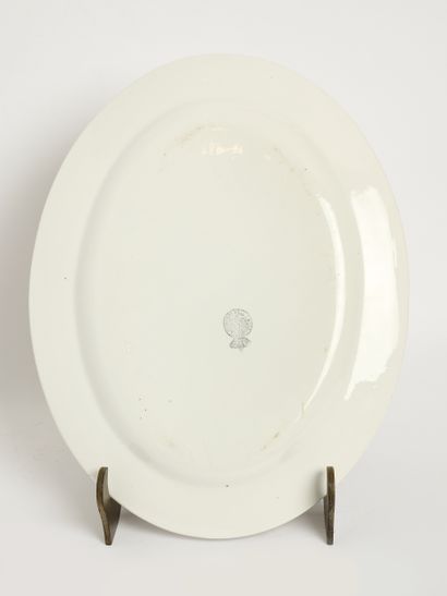 Fête de Knokke - Boch Frère 
Plat oval en...