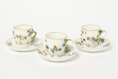 Meissen XVIIIe et XIXe - Porcelaine à décor...