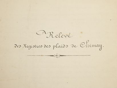 Manuscrits seigneuraux XVIIe et XVIIIe
Archives...