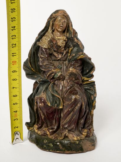 France ou Flandre XVIIIe - Bois polychrome
Vierge...