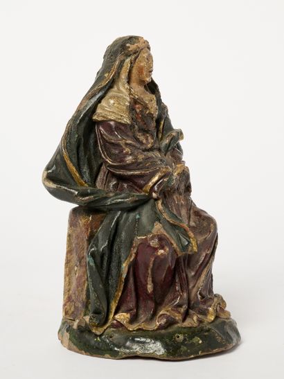 France ou Flandre XVIIIe - Bois polychrome
Vierge...