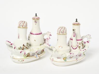 Höchst - Manufacture de porcelaine de Höchst
Huilier-Vinaigrier-Saupoudroirs...