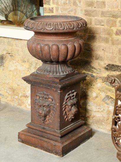Vase médicis - Terracotta 
Paire de cratères...
