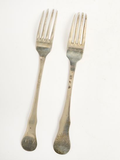 Orfèvrerie Bruxelles 1790
Paire de fourc...