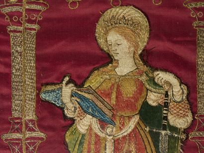 Fragment d'orfroi (chasuble) XVIe siècle
Saint...