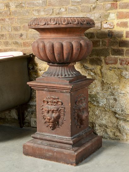 Vase médicis - Terracotta 
Paire de cratères...