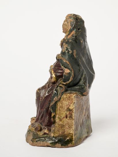 France ou Flandre XVIIIe - Bois polychrome
Vierge...
