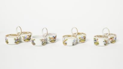 Meissen- Porcelaine de Meissen
Suite de quattre...