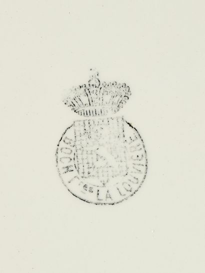 Fête de Knokke - Boch Frère 
Plat oval en...