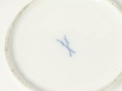 Meissen XVIIIe et XIXe - Porcelaine à décor...