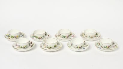 Meissen XVIIIe et XIXe - Porcelaine à décor...
