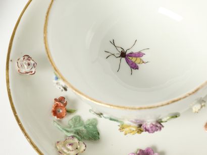 Meissen XVIIIe et XIXe - Porcelaine à décor...