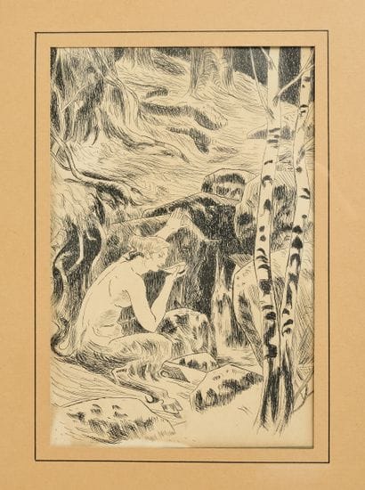 Auguste DONNAY (1862-1921) 
Faunesse à la...