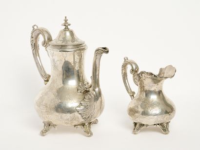 Orfèvrerie Belgique - Wolfers
Cafetière et...