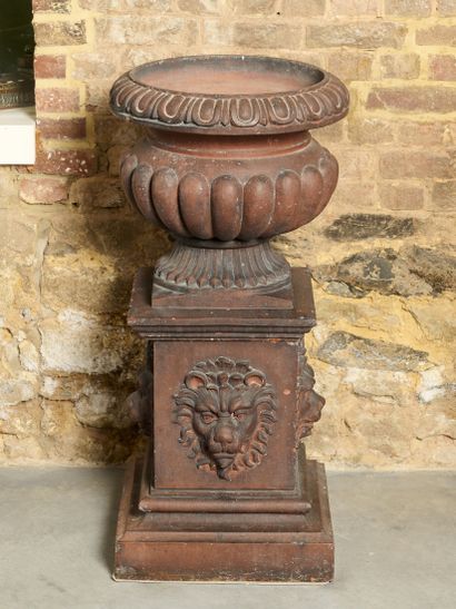 Vase médicis - Terracotta 
Paire de cratères...