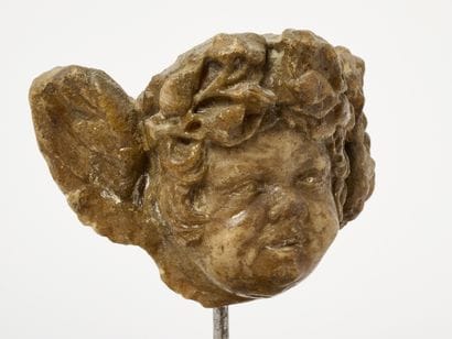Tête de putto - Fragment