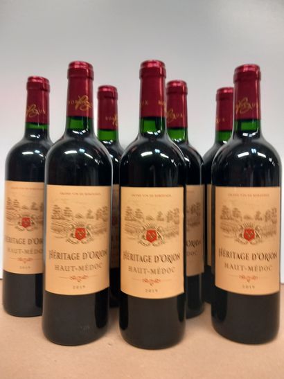 7 bouteilles de Haut Médoc 2019 L'Héritage...