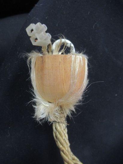 DEGUE Suspension en verre moulé. Diam.: 35...