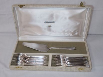 ALFENIDE Service à gâteau en métal argenté,...