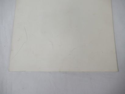 Lot comprenant une aquarelle, figurant un...