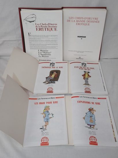 Lot comprenant un recueil de bandes dessinées...